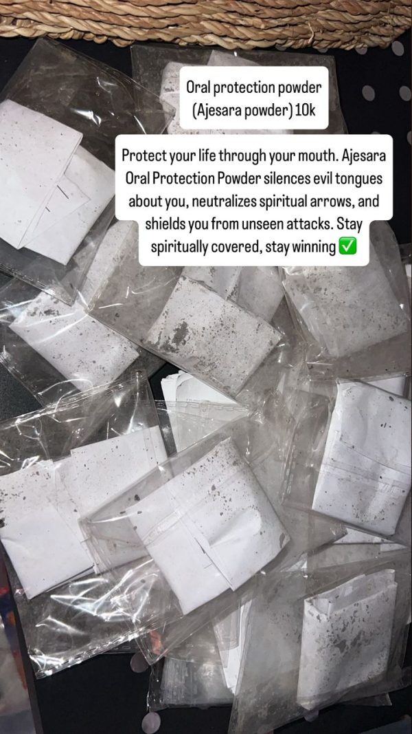 Oral protection powder