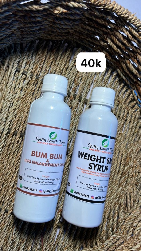 Bum bum syrup and Weightgain syrup